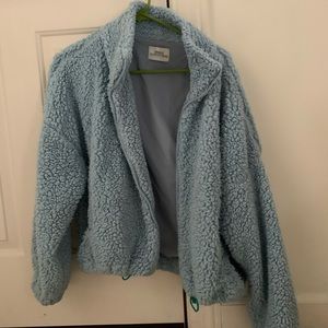 Urban outfitters puffy blue jacket